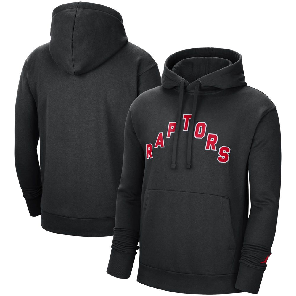 Men's Jordan Brand Black Toronto Raptors Statement Edition - Pullover Hoodie