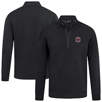 Men's Levelwear  Black Toronto Raptors Accolade Cushion Quarter-Zip Pullover