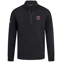 Men's Levelwear  Black Toronto Raptors Accolade Cushion Quarter-Zip Pullover
