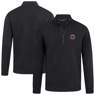 Men's Levelwear  Black Toronto Raptors Accolade Cushion Quarter-Zip Pullover