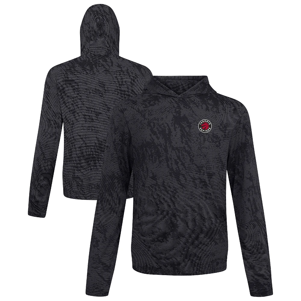 Men's Levelwear Black Toronto Raptors Platform Pullover Hoodie