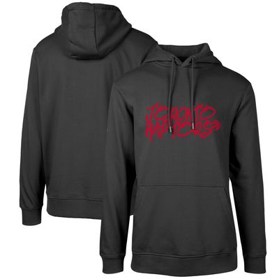 Men's Levelwear Black Toronto Raptors Podium - Pullover Hoodie