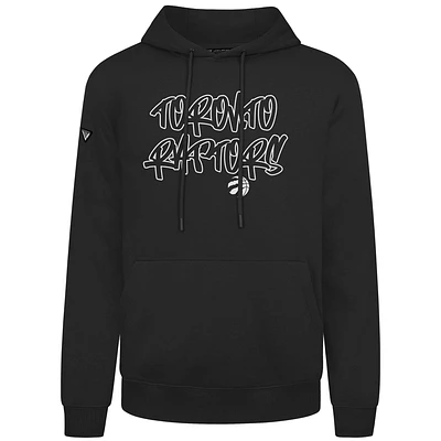Men's Levelwear  Black Toronto Raptors Podium Tagged Pullover Hoodie