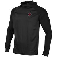 Men's Levelwear Black Toronto Raptors Scoreboard Ascent - Raglan Pullover Hoodie