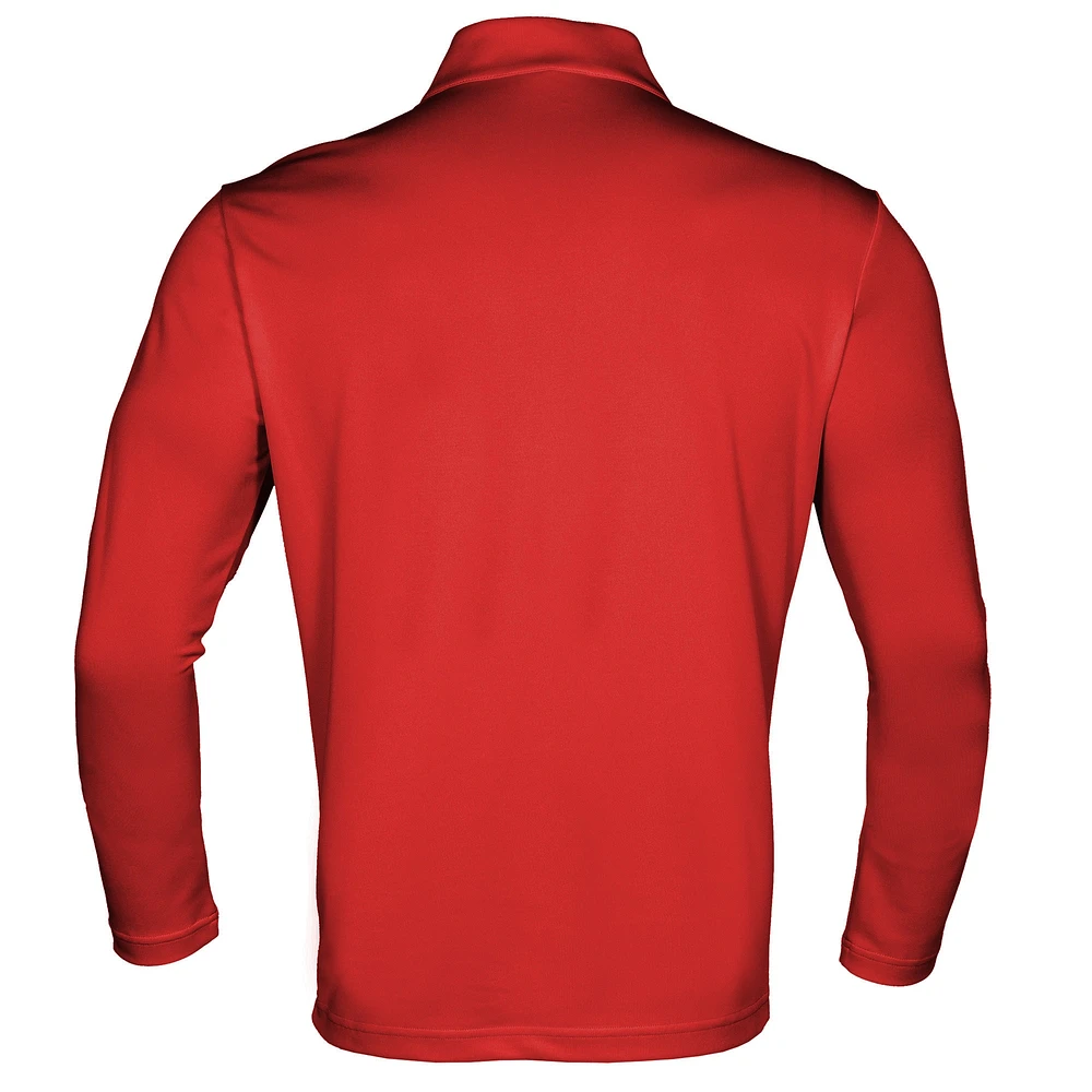 Men's Levelwear Red/Black Toronto Raptors Pursue Quarter-Zip Top