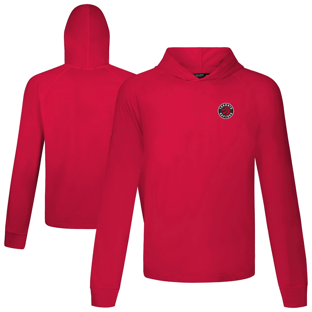 Men's Levelwear Red Toronto Raptors Dimension R Pullover Hoodie