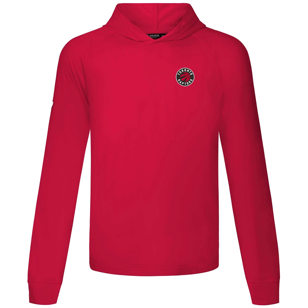 Men's Levelwear Red Toronto Raptors Dimension R Pullover Hoodie
