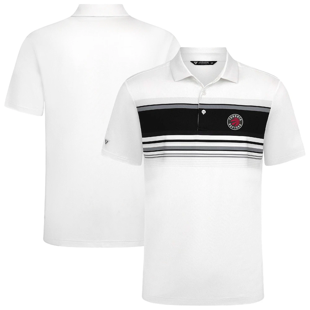 Polo blanc Onward des Raptors de Toronto pour homme Levelwear