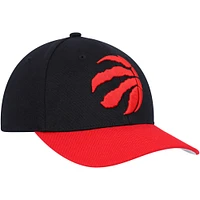 Casquette MVP Team Two-Tone 2.0 Stretch Snapback des Raptors de Toronto noir/rouge Mitchell & Ness pour homme