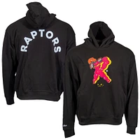 Sweat à capuche surdimensionné noir Toronto Raptors Doughnut Crumbs pour homme de Mitchell & Ness