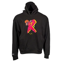 Sweat à capuche surdimensionné noir Toronto Raptors Doughnut Crumbs pour homme de Mitchell & Ness