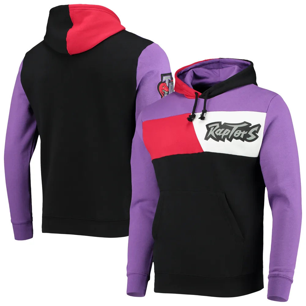 Lids Los Angeles Lakers Mitchell & Ness Hardwood Classics Fusion 2.0  Colorblock Pullover Hoodie - Purple