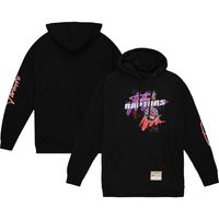 Men's Mitchell & Ness Black Toronto Raptors Hardwood Classics Hyper Hoops - Pullover Hoodie