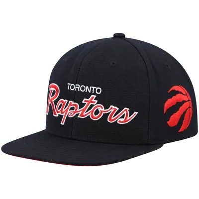 Casquette Snapback Script 2.0 Hardwood Classics des Raptors de Toronto Mitchell & Ness pour homme, noir