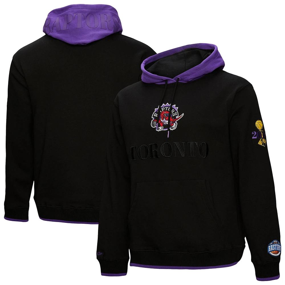 Sweat à capuche noir pour homme Toronto Raptors Hardwood Classics Team OG 3.0 de Mitchell & Ness