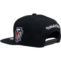 Men's Mitchell & Ness Black Toronto Raptors Hardwood Classics Wordstack - Snapback Hat