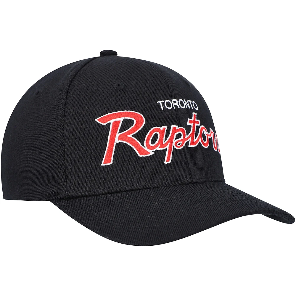 Casquette MVP Team Script 2.0 Stretch Snapback des Raptors de Toronto Mitchell & Ness pour homme, noir