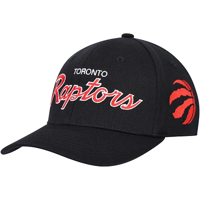 Casquette MVP Team Script 2.0 Stretch Snapback des Raptors de Toronto Mitchell & Ness pour homme, noir