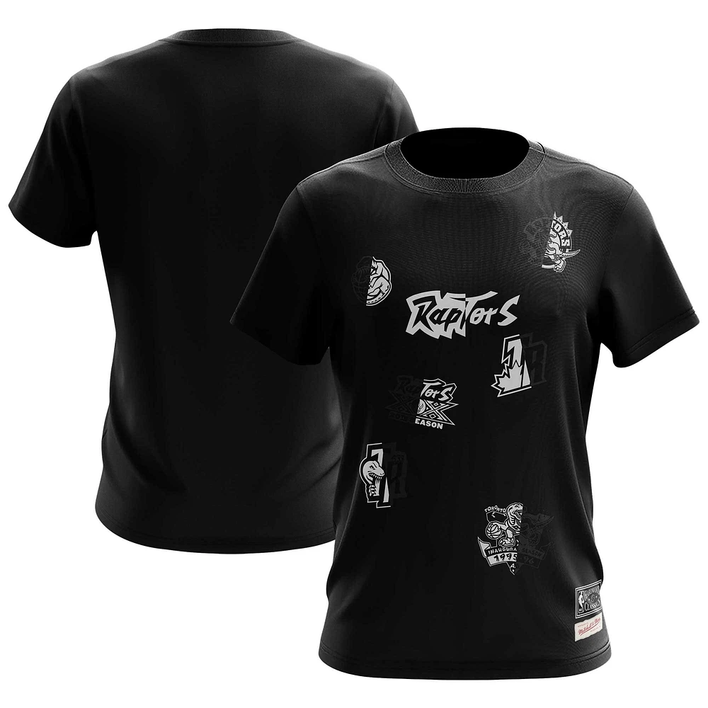 T-shirt de nuit des Raptors Toronto Mitchell & Ness pour homme, noir