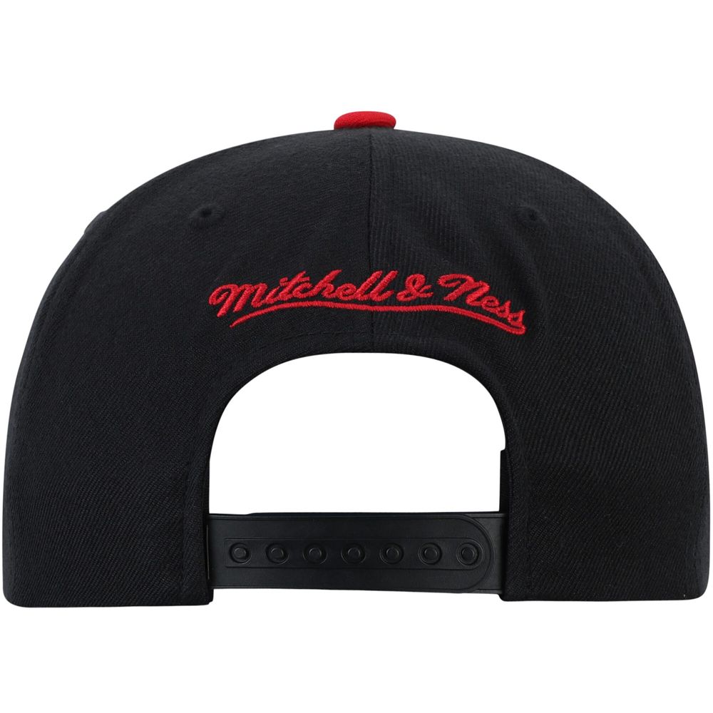 Men's Mitchell & Ness Black Toronto Raptors Two-Tone Wool - Snapback Hat