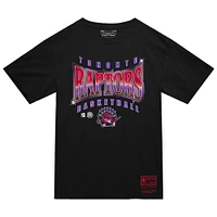 Men's Mitchell & Ness  Black Toronto Raptors Worldwide Collection Glow Up T-Shirt