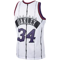 Maillot Homme Mitchell & Ness Charles Oakley Blanc Toronto Raptors Hardwood Classics 1998 Swingman