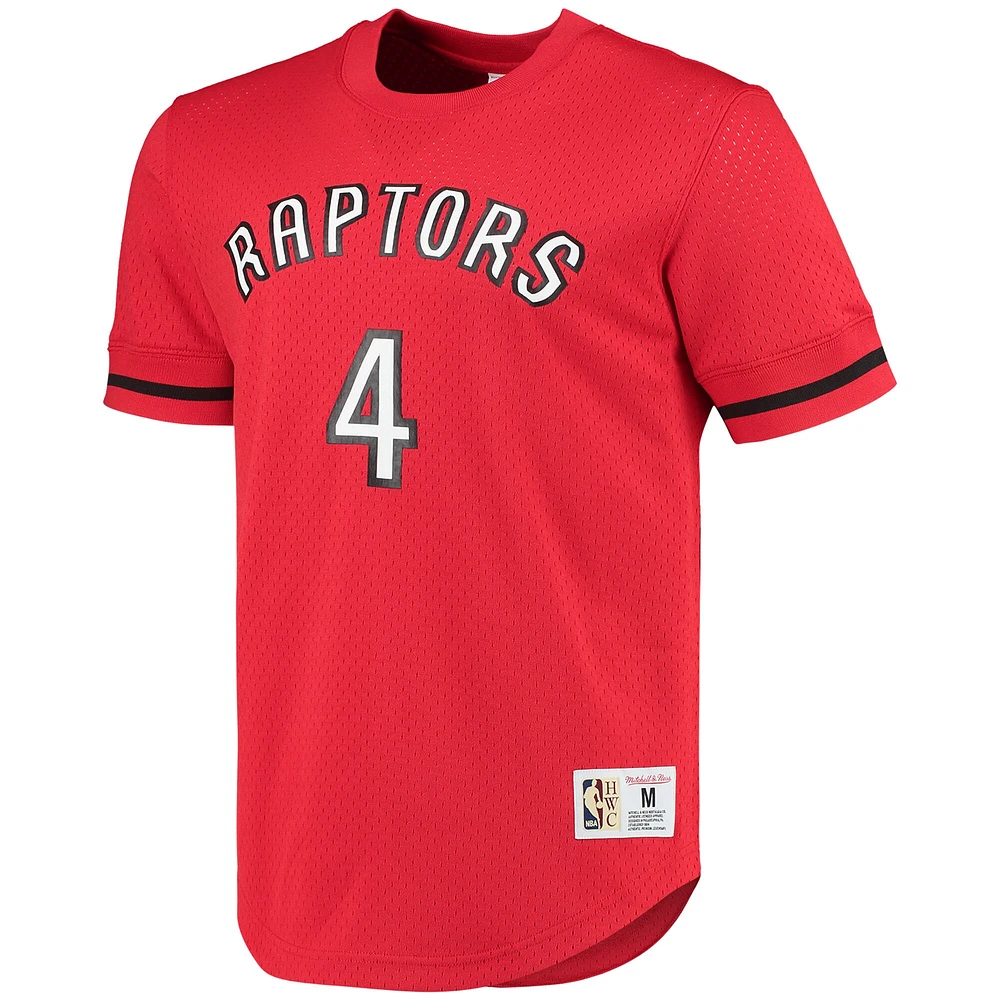 Men's Mitchell & Ness Chris Bosh Red Toronto Raptors 2003 Mesh Name Number T-Shirt
