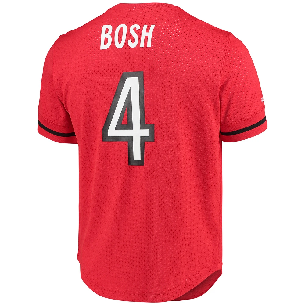 Men's Mitchell & Ness Chris Bosh Red Toronto Raptors 2003 Mesh Name Number T-Shirt