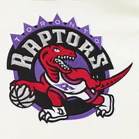 Men's Mitchell & Ness Cream Toronto Raptors Hardwood Classics Vintage Pullover Hoodie