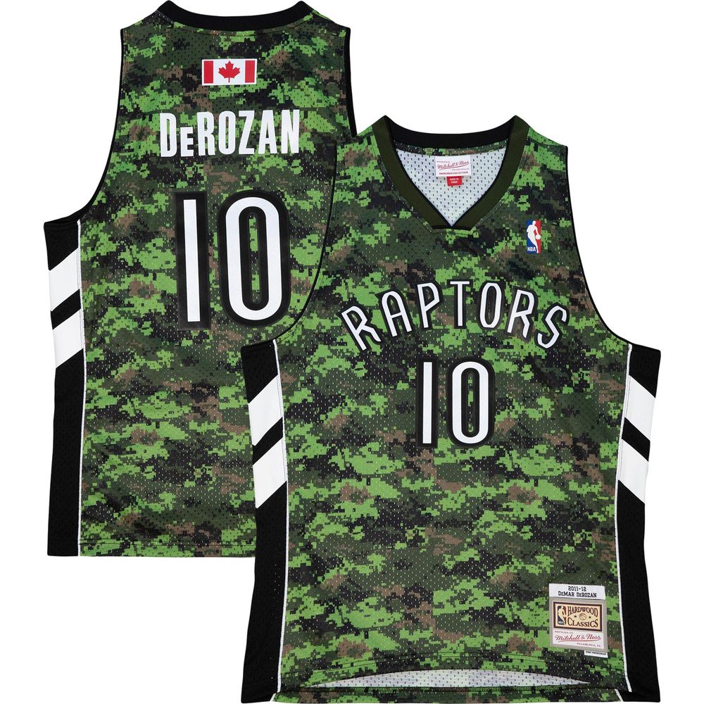 Mitchell & Ness DeMar DeRozan #10 Toronto Raptors 2011-12 Swingman NBA  Jersey Alternate CAMO, Camouflage, M : : Fashion