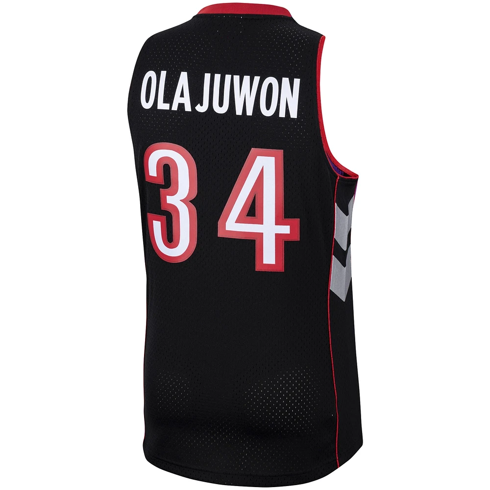 Maillot Homme Mitchell & Ness Hakeem Olajuwon Violet Toronto Raptors Hardwood Classics 2001 Swingman