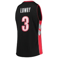 Men's Mitchell & Ness Kyle Lowry Black Toronto Raptors 2012/13 Hardwood Classics Swingman Jersey