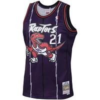 Men's Mitchell & Ness Marcus Camby Purple Toronto Raptors 1998/99 Hardwood Classics Swingman Jersey