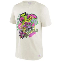 T-shirt pour homme Mitchell & Ness Oatmeal Toronto Raptors Party Mix