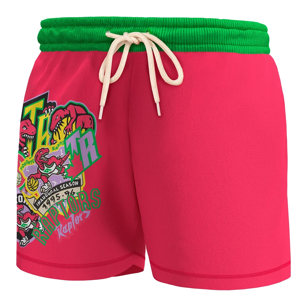 Men's Mitchell & Ness Pink Toronto Raptors  Party Mix Shorts