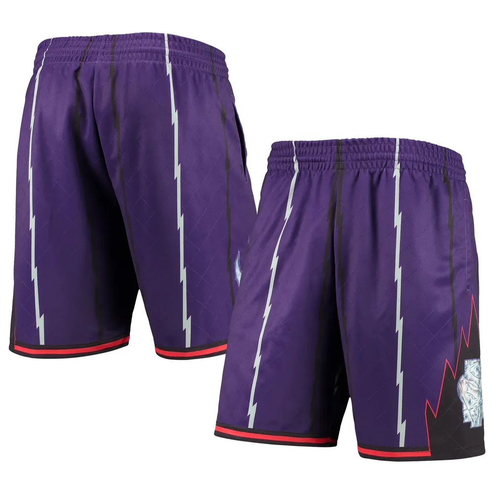 Toronto Raptors Mitchell & Ness Youth Hardwood Classics Swingman Shorts -  Purple