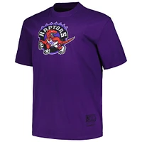 Men's Mitchell & Ness Purple Toronto Raptors Big Tall Hardwood Classics Vintage Logo T-Shirt