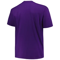 Men's Mitchell & Ness Purple Toronto Raptors Big Tall Hardwood Classics Vintage Logo T-Shirt