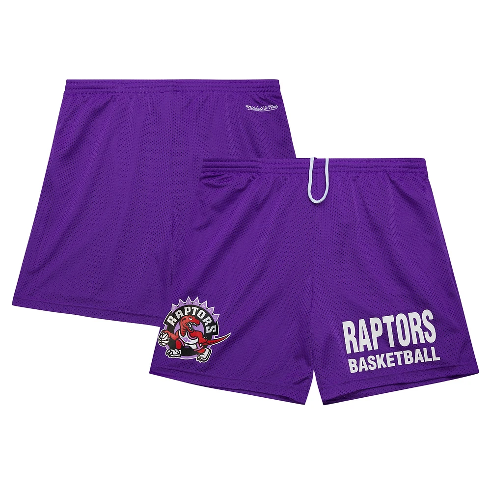 Short en maille violet Mitchell & Ness pour hommes des Raptors de Toronto Hardwood Classics Gameday