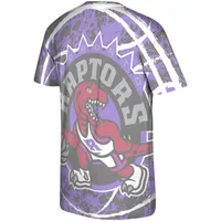 Men's Mitchell & Ness Purple Toronto Raptors Hardwood Classics Jumbotron T-Shirt