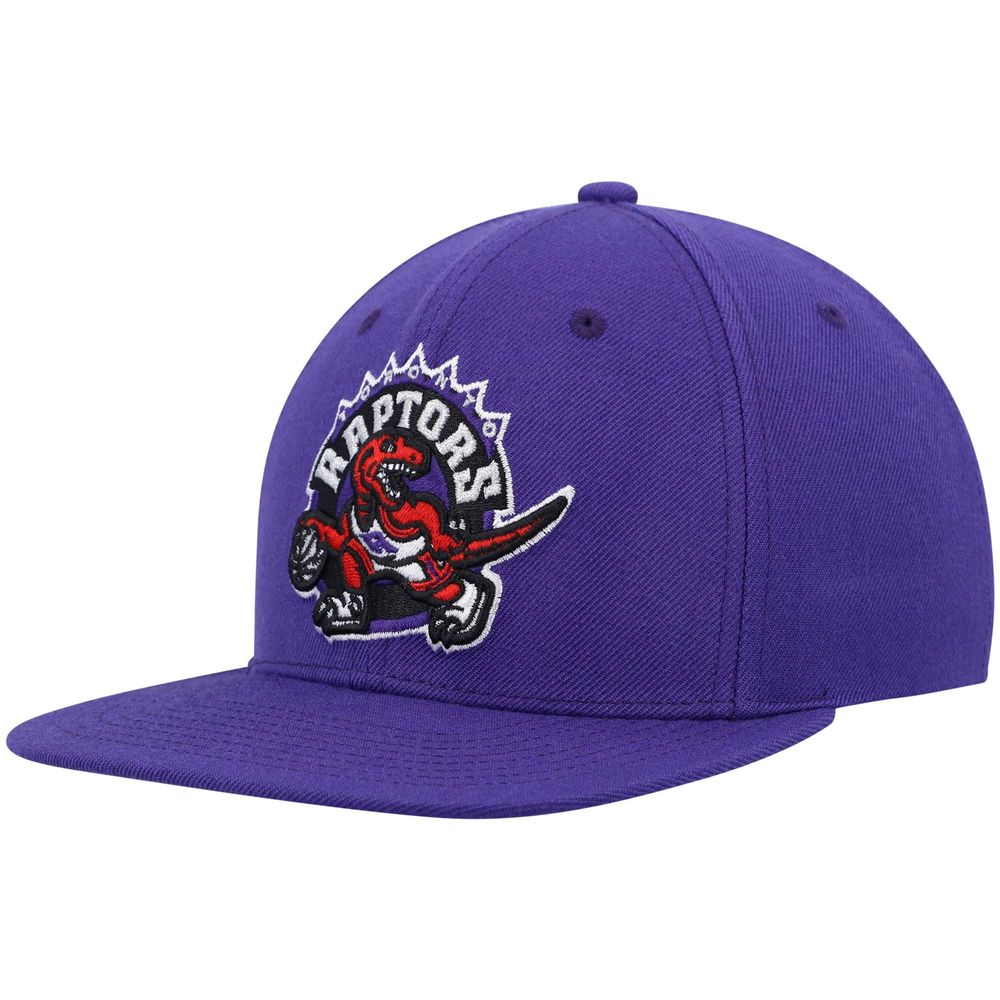 Men's Mitchell & Ness Purple Toronto Raptors Hardwood Classics Team Ground 2.0 Snapback Hat