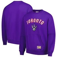 Men's Mitchell & Ness Purple Toronto Raptors Nights Pullover Sweatshirt