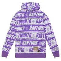 Men's Mitchell & Ness Purple Toronto Raptors Team Wrap - Pullover Hoodie