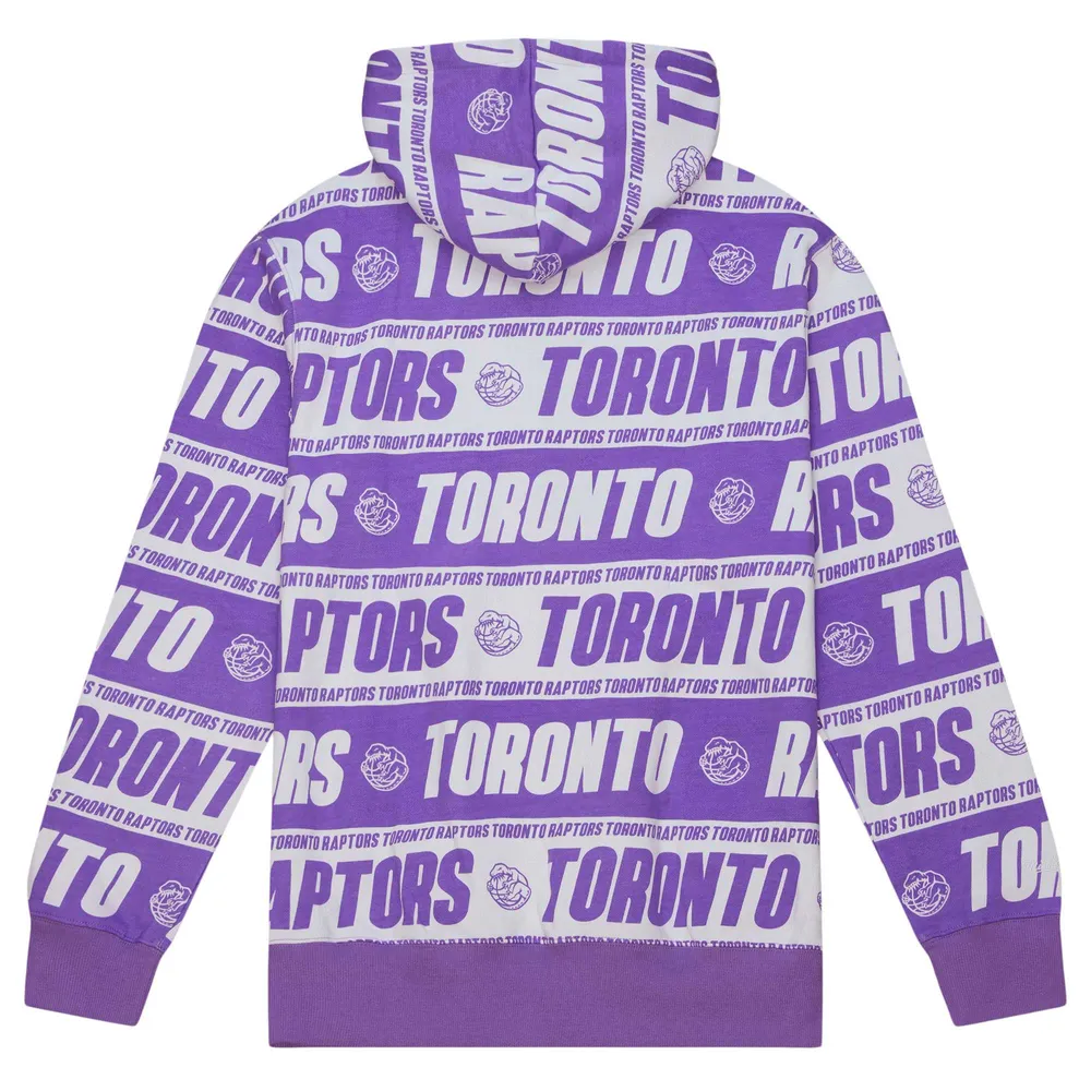 Men's Mitchell & Ness Purple Toronto Raptors Team Wrap - Pullover