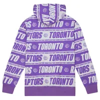 Men's Mitchell & Ness Purple Toronto Raptors Team Wrap - Pullover Hoodie