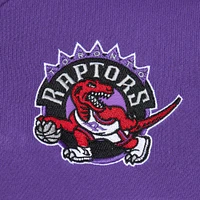 Chandail à capuchon d'entraîneur-chef des Raptors de Toronto rouge/violet Mitchell & Ness pour hommes