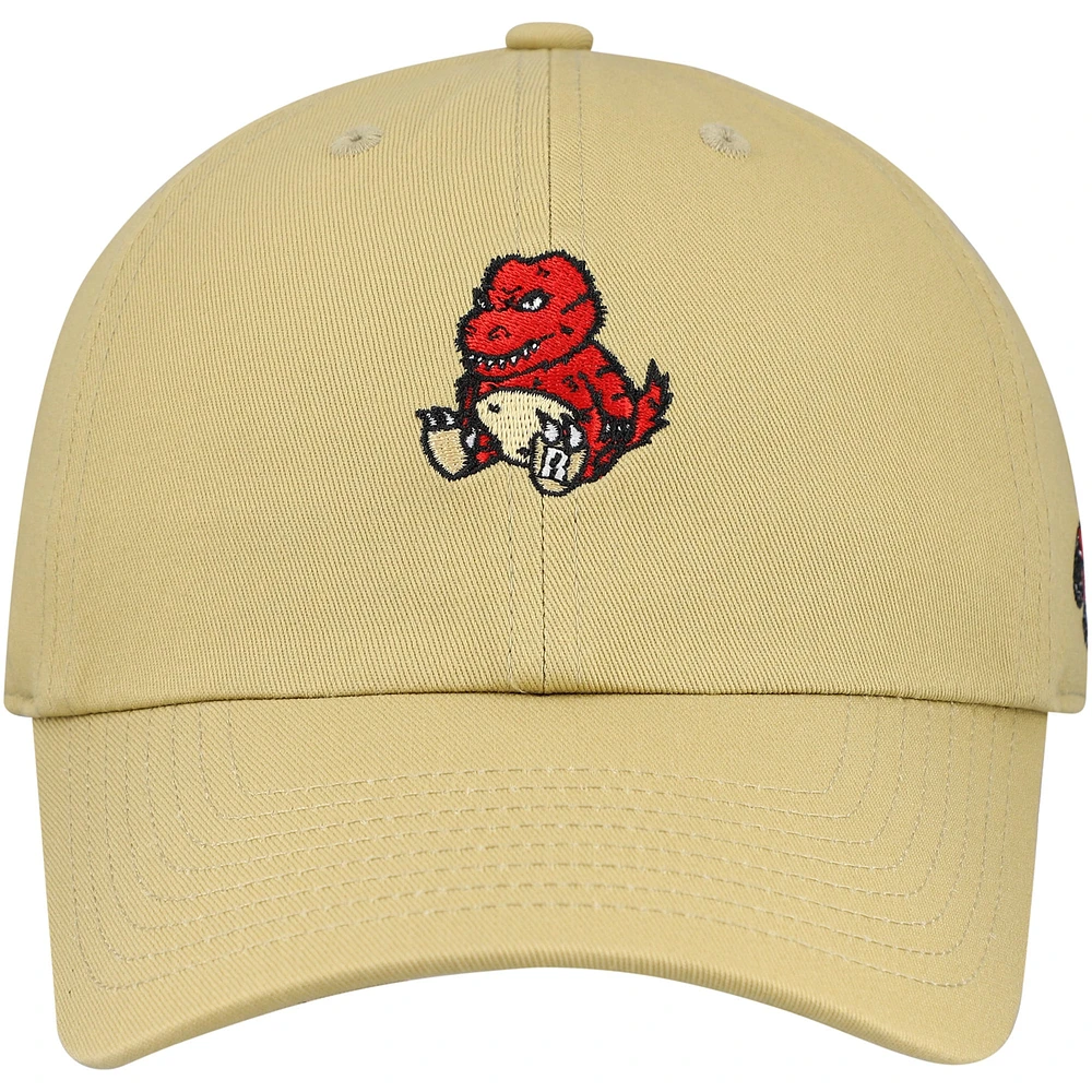 Men's Mitchell & Ness  Tan Toronto Raptors Plush Doll Adjustable Dad Hat