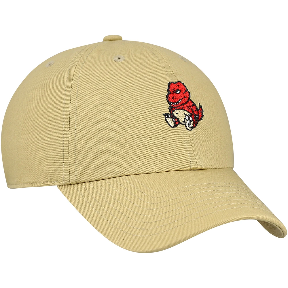 Men's Mitchell & Ness  Tan Toronto Raptors Plush Doll Adjustable Dad Hat