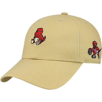 Men's Mitchell & Ness  Tan Toronto Raptors Plush Doll Adjustable Dad Hat