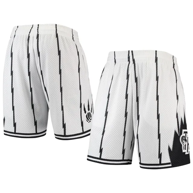 Men's Mitchell & Ness Philadelphia 76ers Hardwood Classics White Out  Swingman Shorts